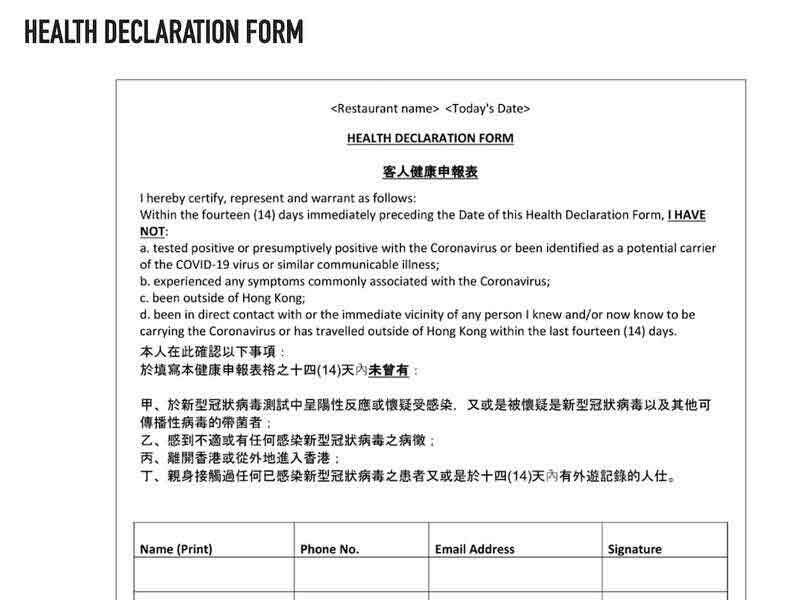 restoran form