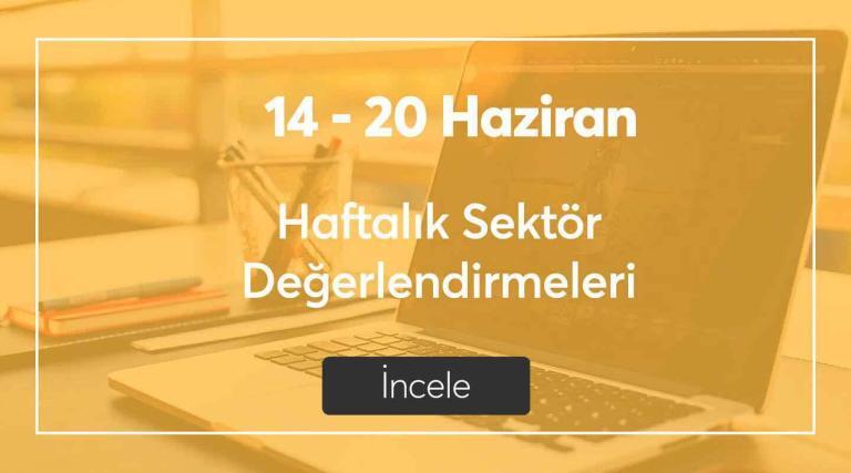 14-20 Haziran Haftalık Sektör Değerlendirmeleri