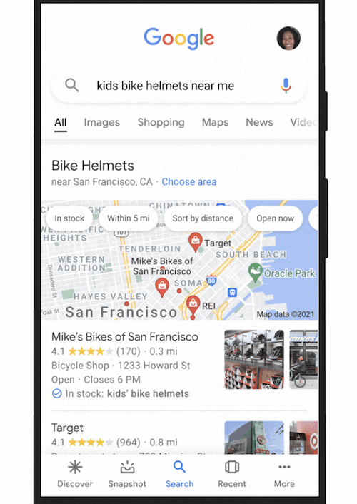 google shopping search