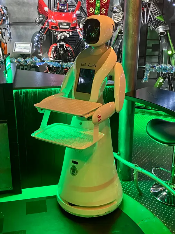 4 robot garsonun çalıştığı bir restoran: robotlar vs i̇nsanlar 19 robotlar vs insanlar ella
