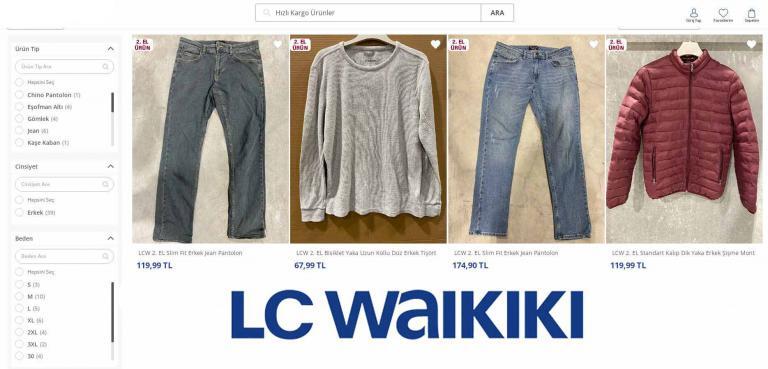 LC Waikiki 2. El Ürün Satışını Deniyor