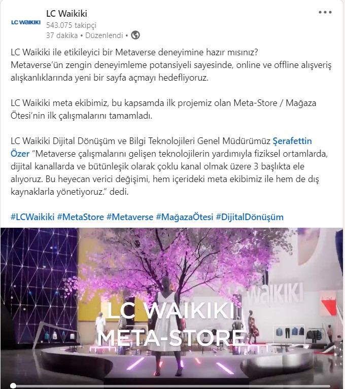 lc waikiki ile etikileyici bir metaverse deneyimine hazır mısınız? 2 lcw