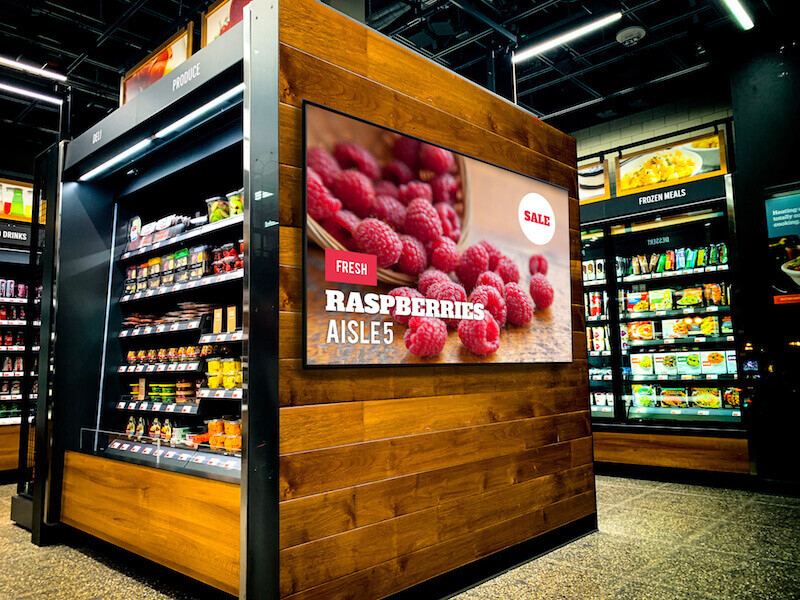 grocery store digital signage