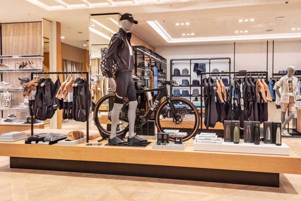 hugo boss'un amiral gemisi mağazası
