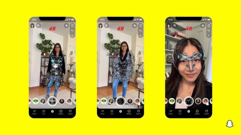 H&M, Snapchat ile Yeni AR Moda “Deneme” İş Birliğini Başlatıyor