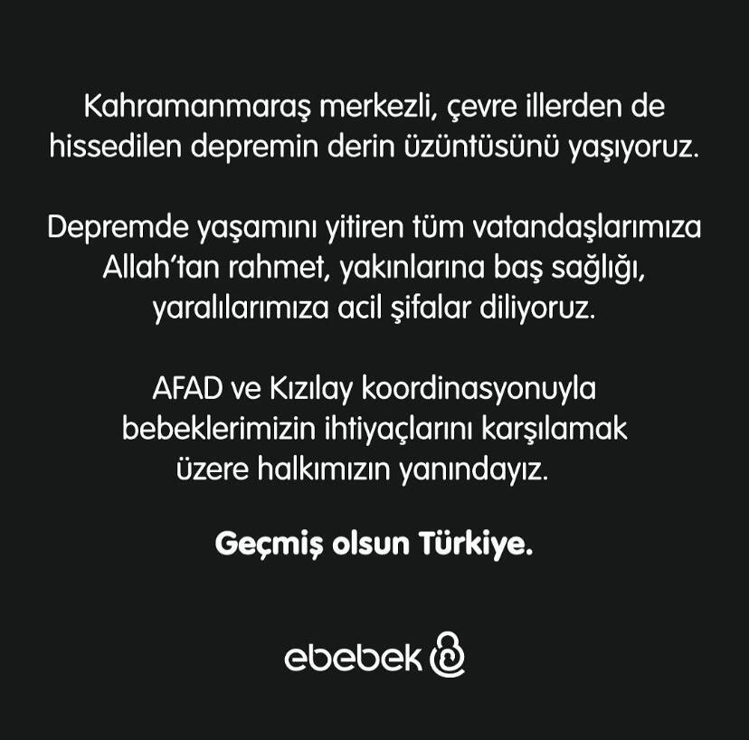 ebebek deprem