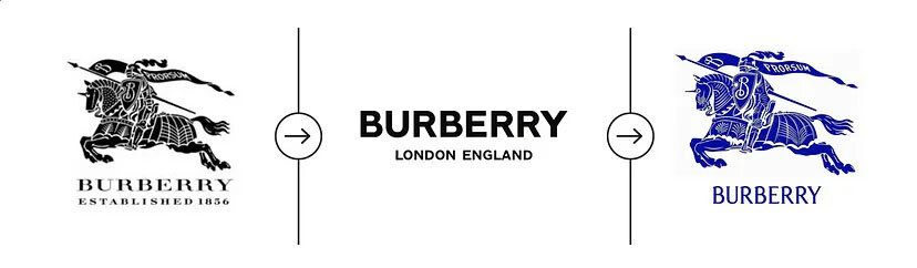burberry, 1 nisan'a kadar olan yıl sonuçlarını açıkladı 3 burberry logolar