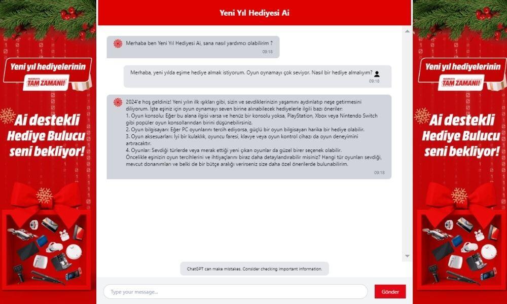 mediamarkt’dan 'yeni yıl hediye ai'