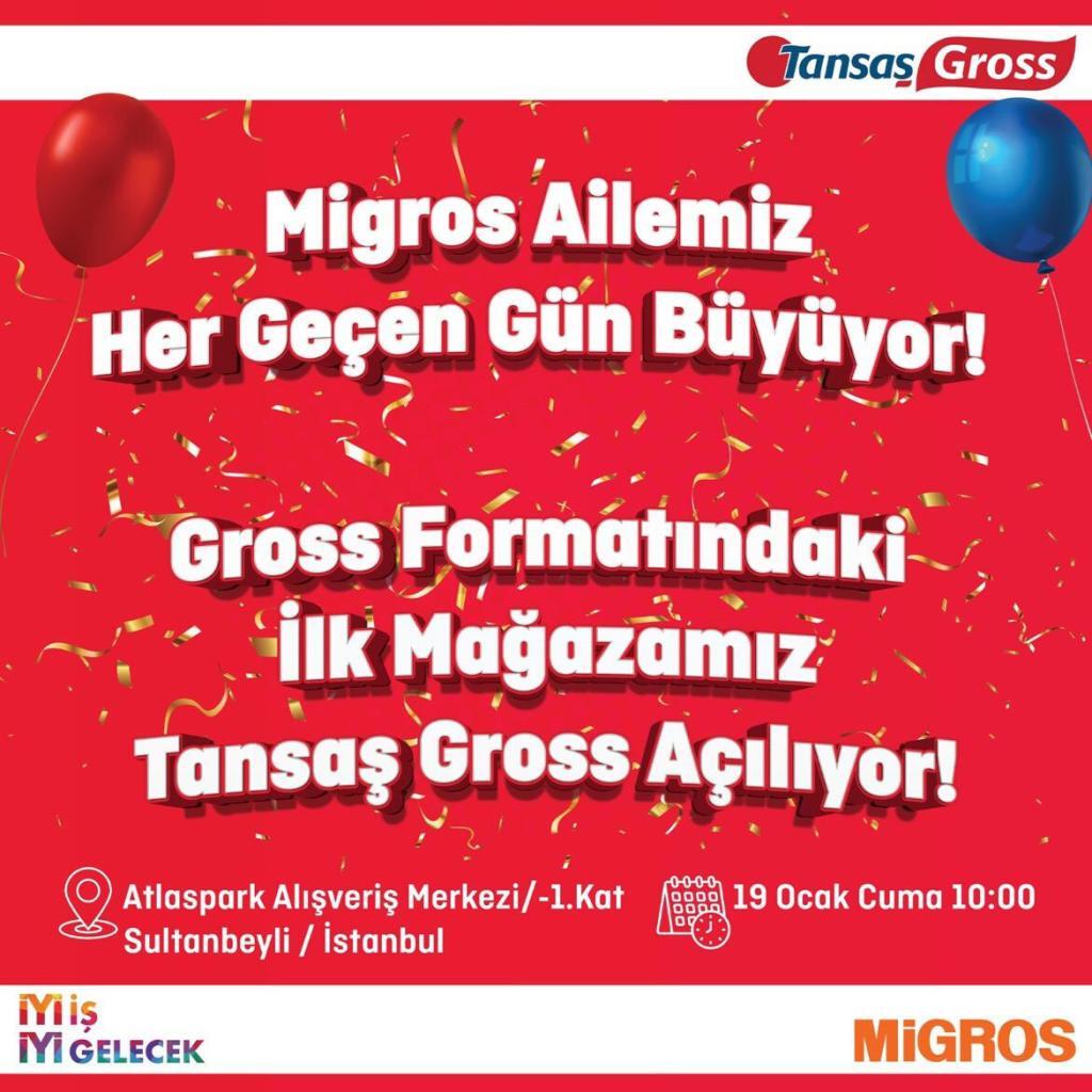 migros un gross formatındaki i̇lk mağazası olacak tansaş gross açılıyor