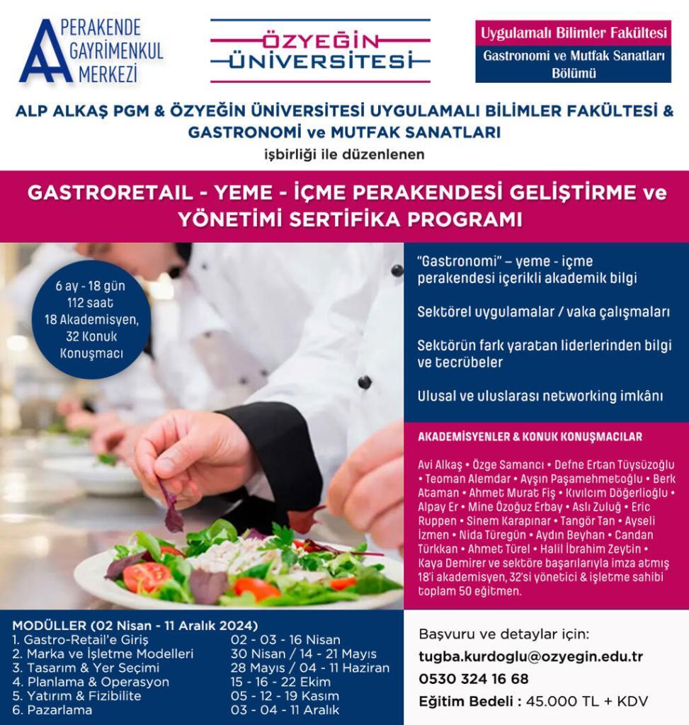 gastroretail sertifika programı başlıyor!