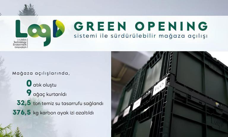 LogD, Mağaza Açılışlarının Çevresel Etkilerini Önemli Ölçüde Azaltacak “Green Opening” Hizmetini Genişletiyor