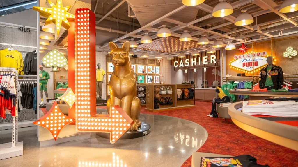 puma'nın spor perakendesine i̇lham olacak las vegas amiral mağazasına yakından bakın