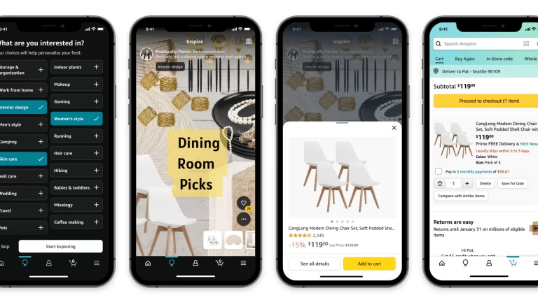 TikTok Shop Yeni Pazarlara Genişlerken Amazon, Inspire Social Shopping Feed’i Kapatıyor
