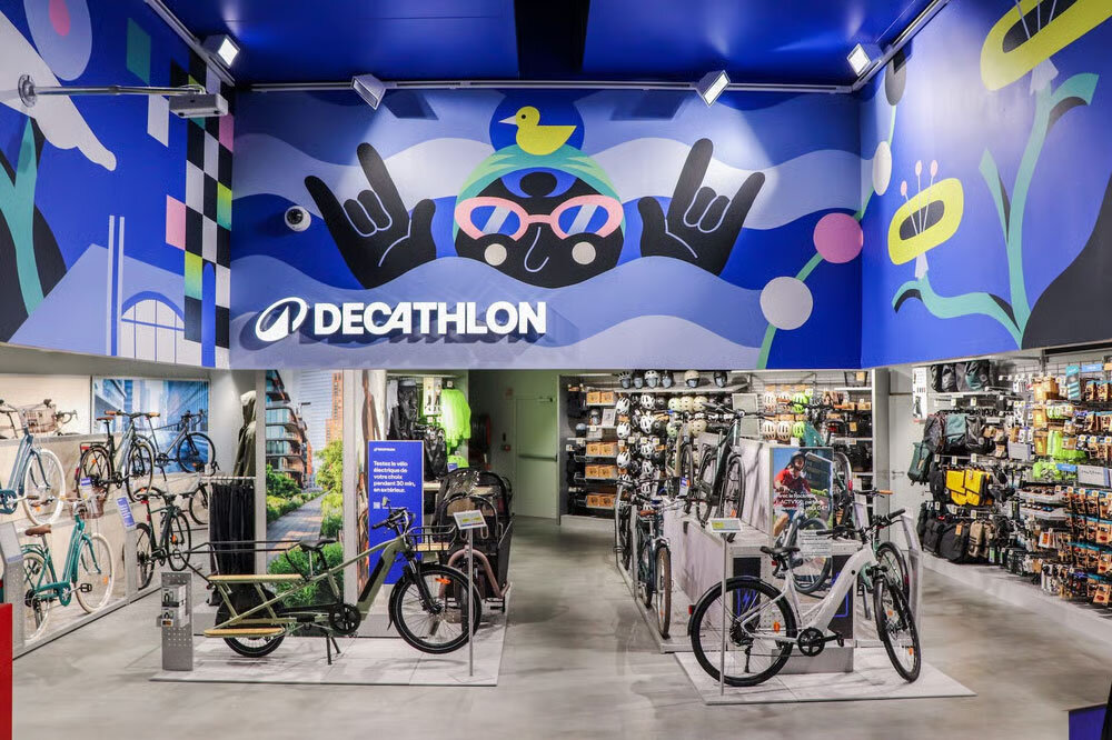 decathlon, i̇lk kez bir elektronik mağazanın i̇çinde 'city konseptli' mağaza açtı