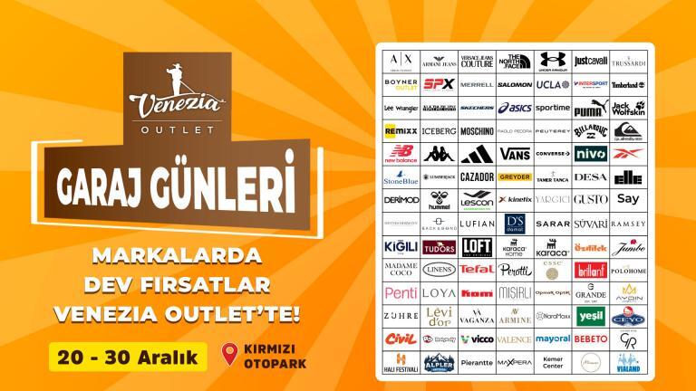 Venezia Outlet’te Garaj Günleri Başlıyor